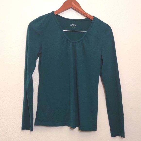 PRE OWNED ANN TAYLOR LOFT FOREST GREEN SIZE XS - Picture 1 of 9